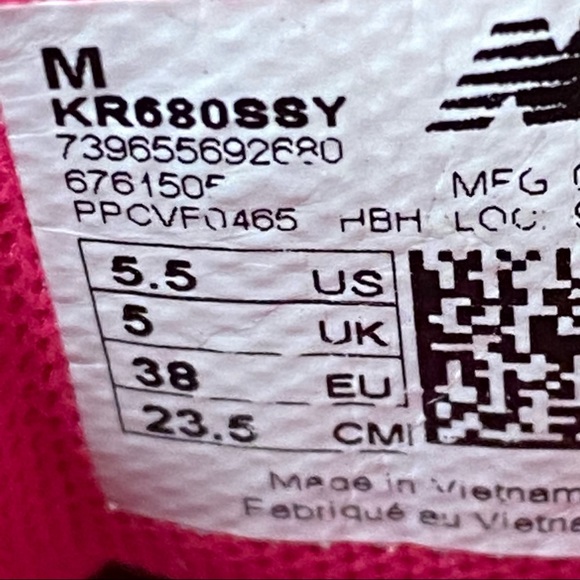 New balance 680 v5 grey pink running sneakers - Picture 8 of 8